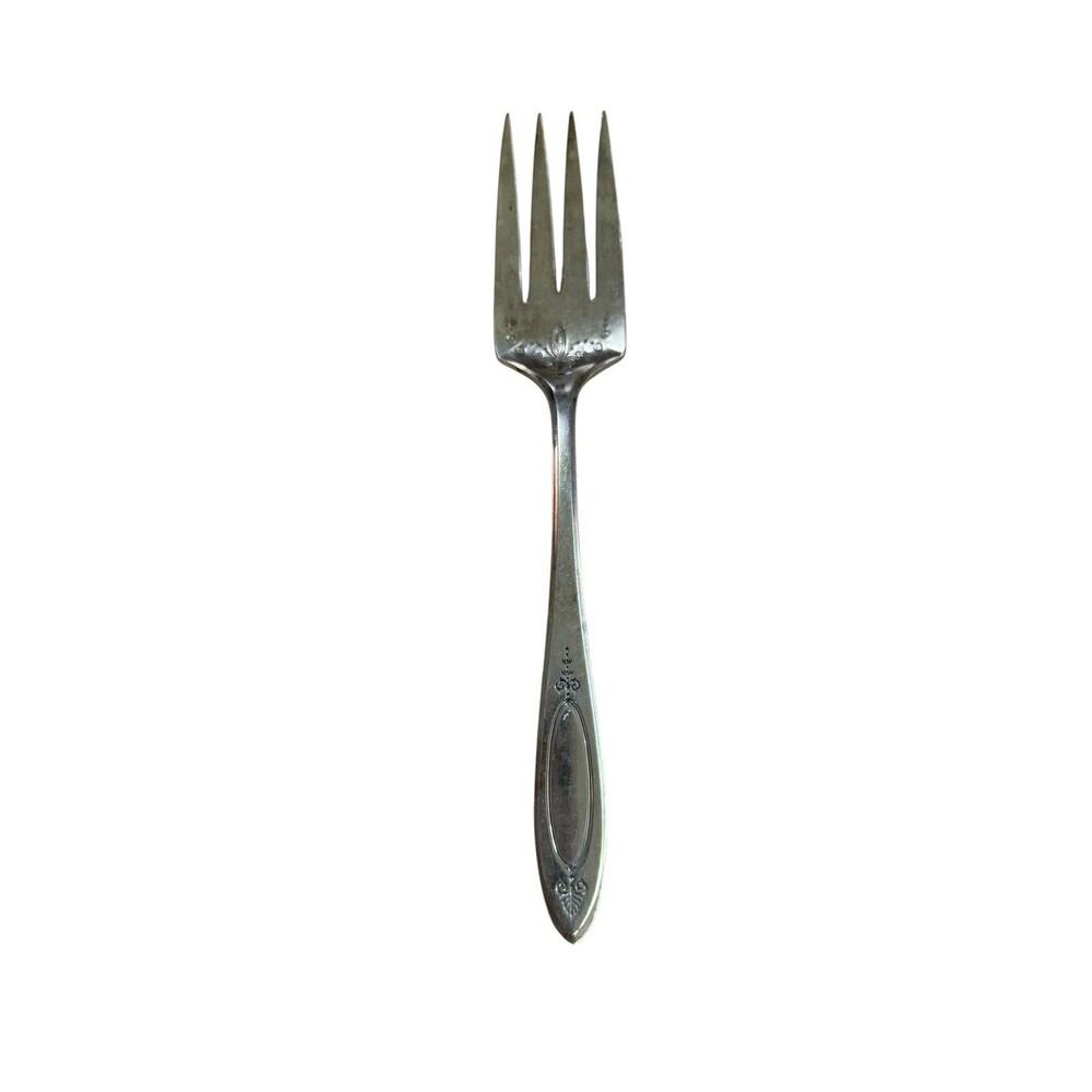 Oneida Silverplate Meat Fork Adam No Monogram Antique